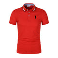 Golf Short Sleeve Polo T-shirt Office Spring Summer Classic Clothing Lapel Man Button Trim POLO Shirts Business And Leisure Tops