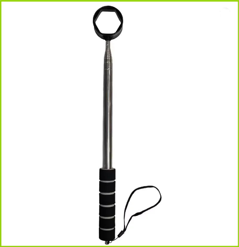 8.86 FT Retractable Golf Ball Picker, Lightweight Stainless Steel Golf Ball Retriever with Easy Grip Handle, Ideal Golf Gift