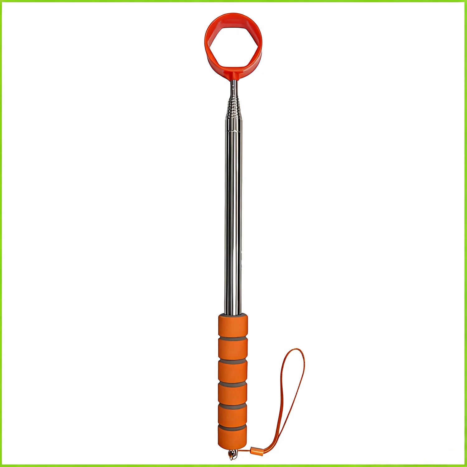 8.86 FT Retractable Golf Ball Picker, Lightweight Stainless Steel Golf Ball Retriever with Easy Grip Handle, Ideal Golf Gift