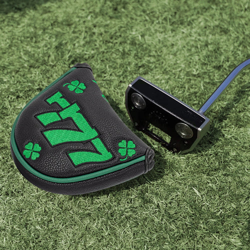 777 Clover Golf Protective Cover, Golf Putter Cover, PU Material Dustproof and Scratchproof, Protecting Your Golf Club, Black