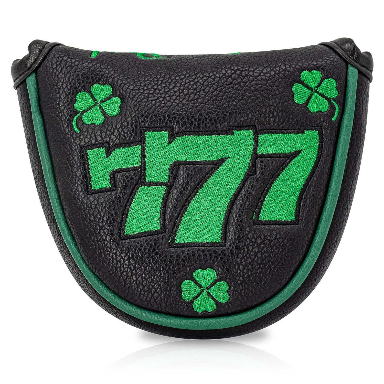 777 Clover Golf Protective Cover, Golf Putter Cover, PU Material Dustproof and Scratchproof, Protecting Your Golf Club, Black