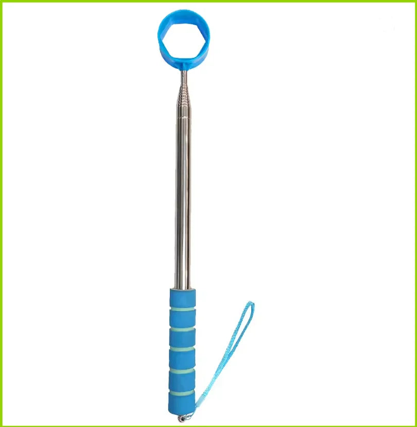 8.86 FT Retractable Golf Ball Picker, Lightweight Stainless Steel Golf Ball Retriever with Easy Grip Handle, Ideal Golf Gift